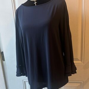 Ann Taylor Elegant Navy Blue Women's Top
